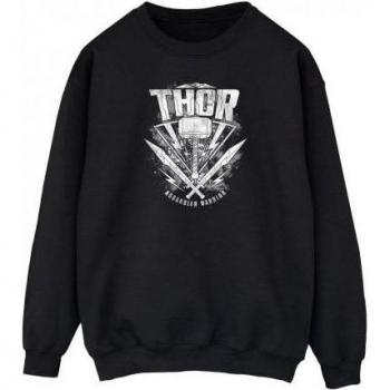 Felpa Thor: Ragnarok con logo del martello da uomo L nera
