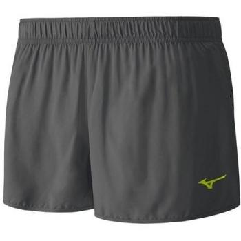 Mizuno Pantalones Cortos Drylite Pre Split 1.5, Hombre, Gris