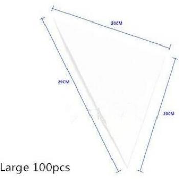 100pcs Disposable Kraft Paper French Fries Holder