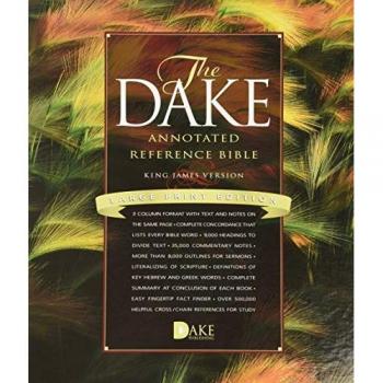 Dake Annotated Reference Bible-KJV-Large Print, by Finis Jennings Dake