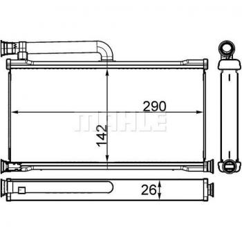 MAHLE Heater Radiator AH 261 000S