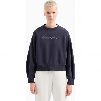 Conjunto deportivo chic: Sudadera Armani Exchange para mujer, colores azul y morado