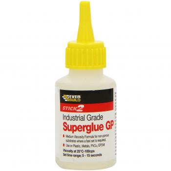 Everbuild Sika EVBCYN20 Industrial Superglue General Purpose 20g