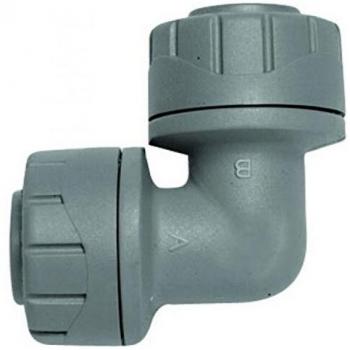 Polyplumb 15mm Grey Elbow, 90 Degree, Pack of 10