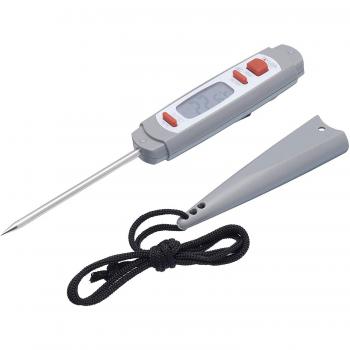 Termómetro de Cocina Digital Taylor Pro, Sonda para Carne, Funda Antimicrobiana, Gris, 18 cm