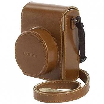Couvre‑appareil photo en cuir marron pour PowerShot G1 X Mark II