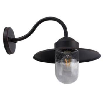 Dimmable Bilma Outdoor Wall Light (Aluminium) – Rust Color, 29 cm