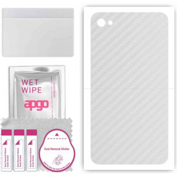 Silk‑Gloss Transparent Carbon Back Sticker (iPhone 4)
