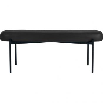 Banc ovale easyChair® GAIA L en simili cuir désinfectant, 118 cm, bleu