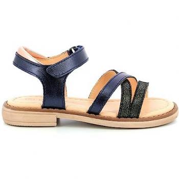 Tessia Aster Cuir Bleu Sandales 31
