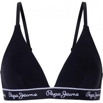 Sostén de Algodón Elástico Negro para Mujer Pepe Jeans