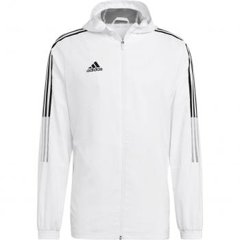 Abrigo Cortavientos Adidas Tiro21 Blanco