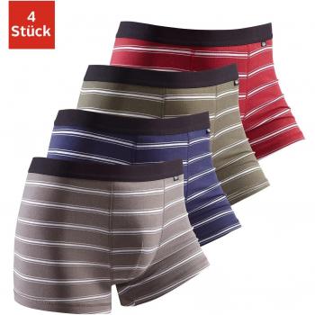 Buffalo Boxershorts für Herren, 4er Pack, mit schwarzem Bund