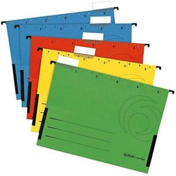 Herlitz 20er Set Hängetasche, 5er Packung, farbig sortiert