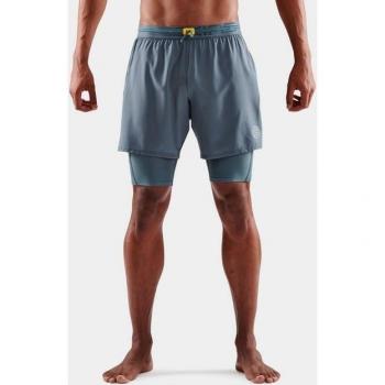 SKINS Herren Laufshorts S3 Superpose – Blau, Größe M – 1 Packung
