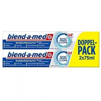 Blend-a-med Rundumschutz Extra Frisch Clean Zahnpasta, 4 x 2x 75 ml