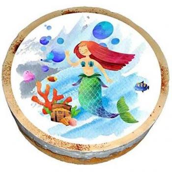 Glitzernder Ozean-Märchen-Cake-Overlay