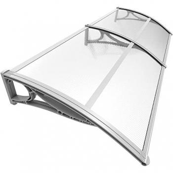 Auvent Transparent VOUNOT 200 × 80 cm – Support Central Intégral