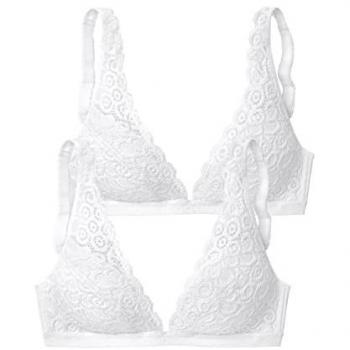 Bralette-BH PETITE FLEUR Gr. 70, Cup A, weiß (2xweiß), Damen