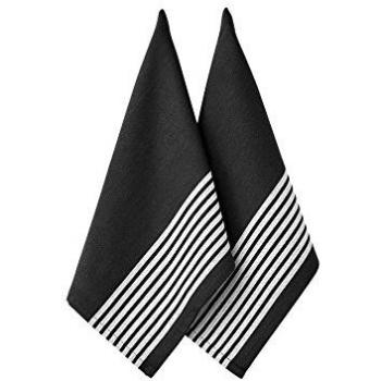 Ladelle Black Tea Towels (Set of 2) – Butcher Stripe II