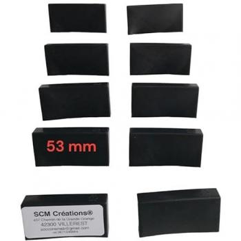 Pack de 10 embouts noirs pour lattes de 53mm