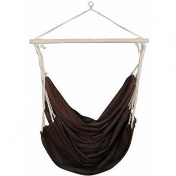 VidaXL Hamaca Colgante de Jardín con Anilla de Tela Marrón