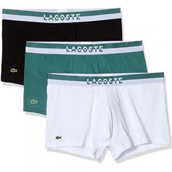 Lacoste 3 Boxers Courts Idaho/Blanc-Noir Vzr Homme