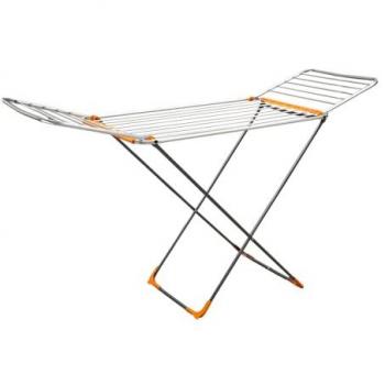 Tendedero suelo con alas plegables de aluminio + ruedas. nubia 18 m