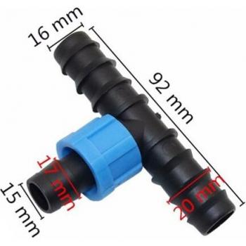 5/8 Hose Adapter Tee Connector for Drip Irrigation