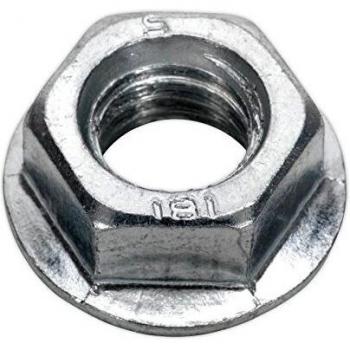 Sealey Flange Nut Serrated M12 Zinc DIN 6923 Pack of 50
