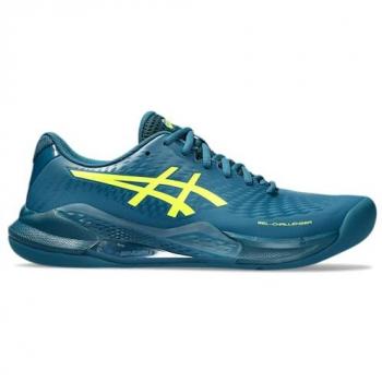 ASICS Gel-Challenger 14 Indoor Tennisschuhe Herren petrol/neon gelb