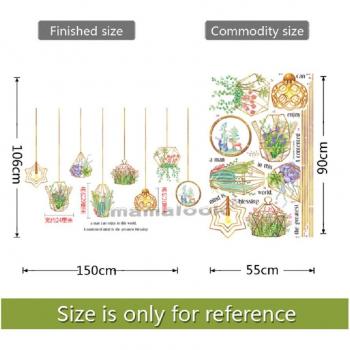 Removable Tropical Foliage Wall Art
