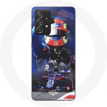 Coque Pierre Gasly pour Samsung Galaxy A52 F1 Rouge Bleu