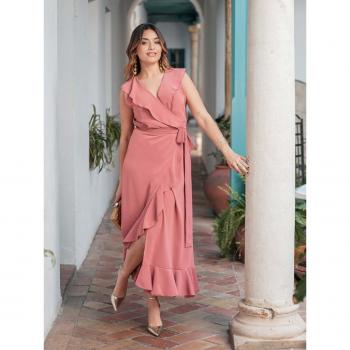 Robe Midi Liora Taille 2XL Rose Maquillage