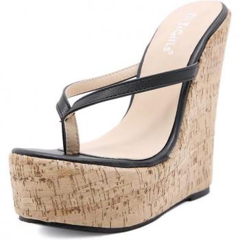 Sandalias gruesas de tacón alto para mujeres