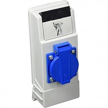 Schneider KBC16DCP2 Schuko DIN Adapter mit L+N+PE Anschlüssen