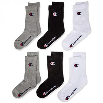 Calcetines Champion 6unidades en Tonos Grises y Blancos