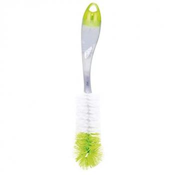 Cepillo para biberones y tetinas 2 en 1 con fibras dobles
