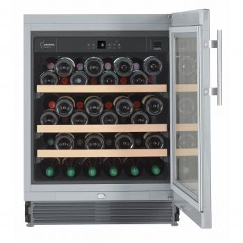 Liebherr UWKes 1752 GrandCru 46 bottiglie cantina vino libera installazione acciaio inossidabile