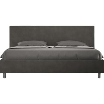 Cama Adulta de Microfibra Gris Oscuro 200x200 cm