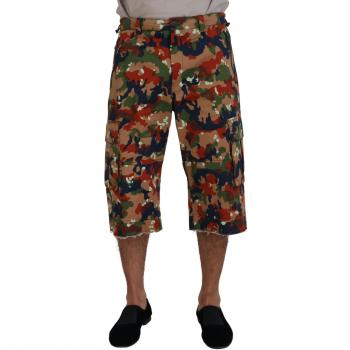 Dolce & Gabbana Multicolor Cargo Shorts for Men