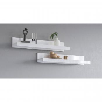 INOSIGN India 90 cm Regalsatz – Hochglanzweiß, 2‑teilig