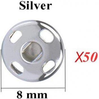 DIY Garment Snap Buttons 100/50PCS Metal 8/10MM