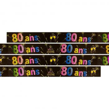 Narozeninový banner 80 let