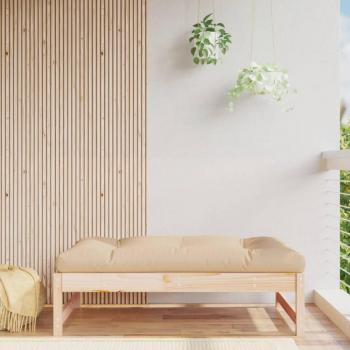 VidaXL Garden Ottoman 120x80 cm Pine Wood