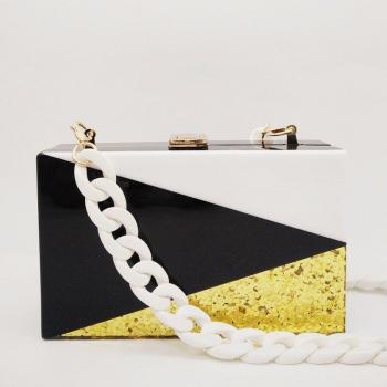 Gold Sequin Clutch for Parties