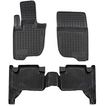 Tapis d’intérieur en caoutchouc 3D haut de gamme pour Mitsubishi L‑200 (4 portes, 2006‑2015) – J&J Automotive