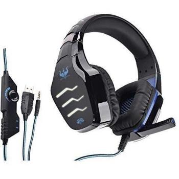 Karma GT-86BL Headset Nero LED Blu per Gaming