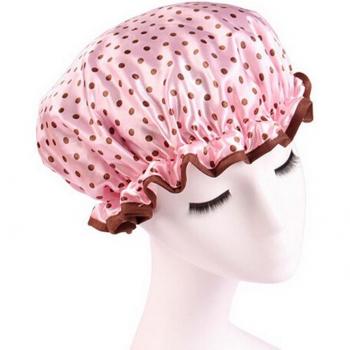Gorro de Ducha Spa Corazón y Puntos