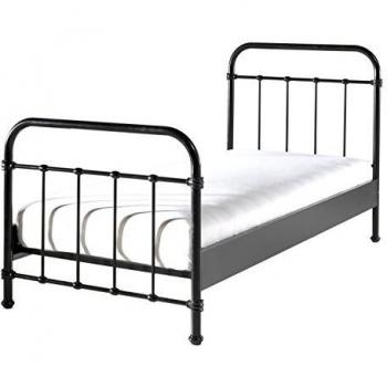 Vipack Kinderbett, Metallbett, Jugendbett, Einzelbett mit Lattenrost